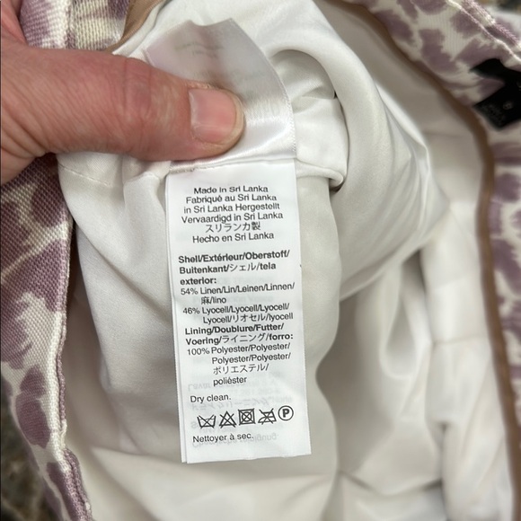 J. Crew Linen Blend Printed Cropped Pants 8 - Picture 7 of 7